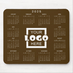 Add Your Own Business Logo 2025 Calendar Mouse Pad