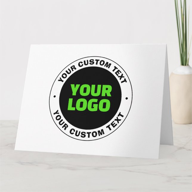 Add Your Own Business Logo or Uploaded Design Card (Front)
