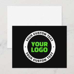 Add Your Own Business Logo or Uploaded Design Card