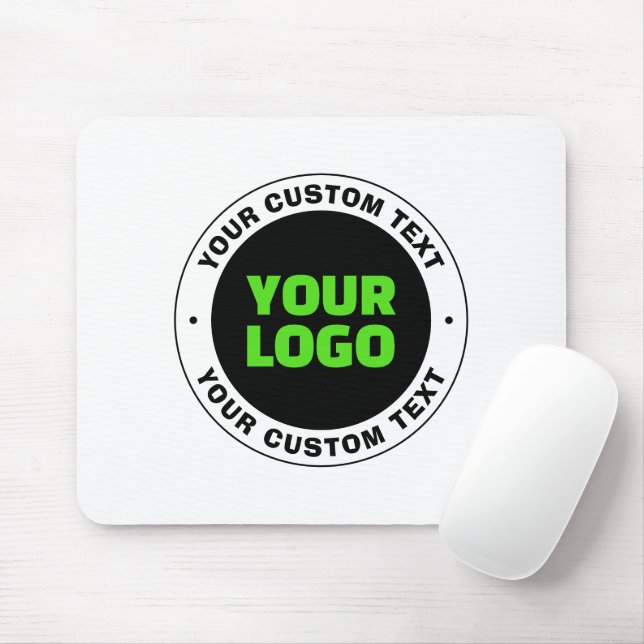 Add Your Own Business Logo or Uploaded Design Mouse Pad (With Mouse)