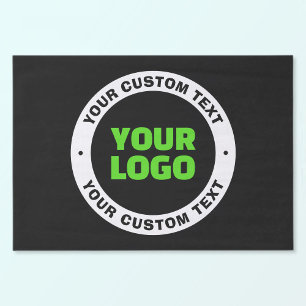 Add Your Own Business Logo or Uploaded Design Tissue Paper