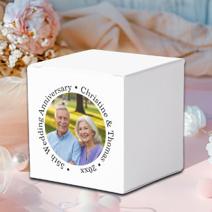 Add Your Own Couple Photo 55th Wedding Anniversary Favor Box