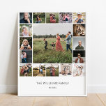 Add Your Own Custom Family 17 Photo Collage Poster<br><div class="desc">This design printed Add Your Own Custom Family 17 Photo Collage Poster that can be customized with your text. Please click the "Customize it" button and use our design tool to modify this template. Check out the Graphic Art Design store for other products that match this design!</div>