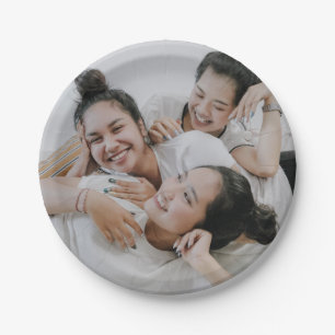 Add Your Own Custom Family Photo Personalized Paper Plate