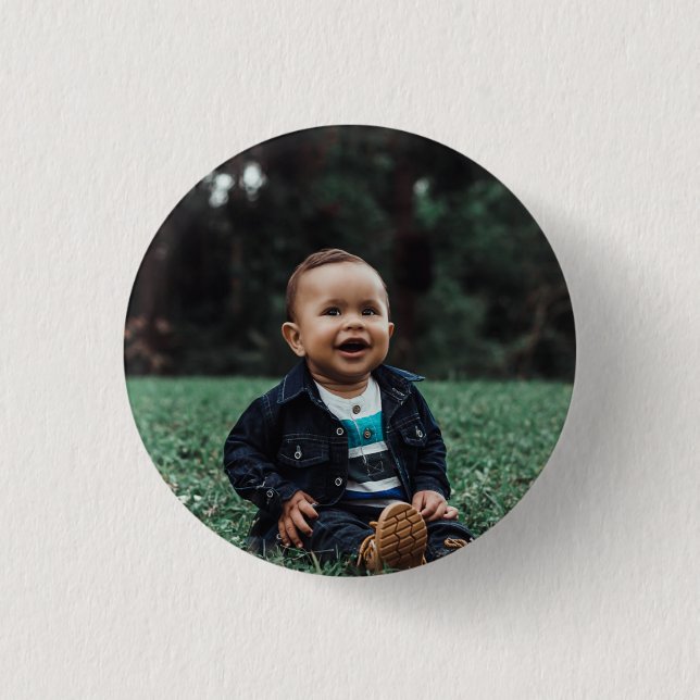 Add Your Own Custom Photo 1 Inch Round Button (Front)