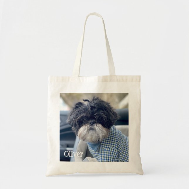 Add your own Custom Photo Animal Dog Simple  Tote Bag (Front)