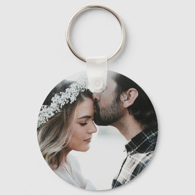 Add Your Own Custom Photo Double Sided  Keychain (Front)