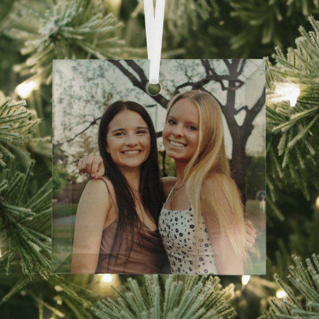 Add Your Own Custom Photo Glass Ornament (Insitu)