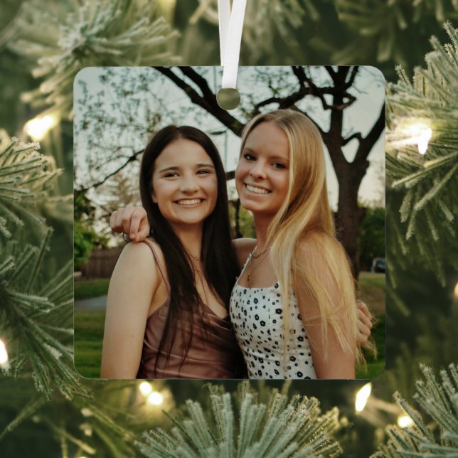 Add Your Own Custom Photo Metal Ornament (Insitu)