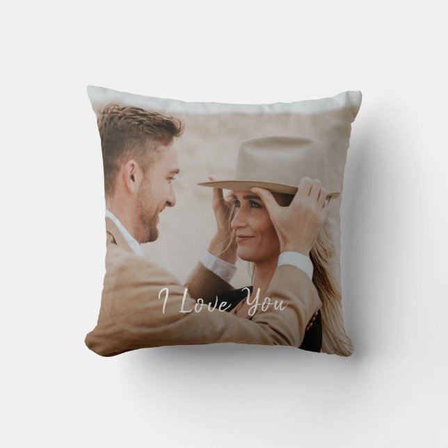 Add Your Own Custom Photo  Throw Pillow (Front)