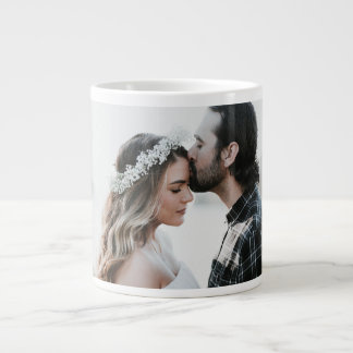 Add Your Own Custom Photo Wedding Large Coffee Mug