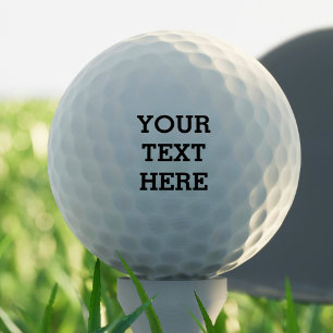 Add Your Own Custom Text Here Black and White Golf Balls