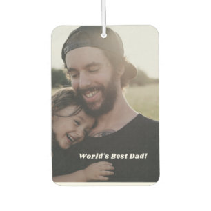 Add Your Own Dad And Child Photo Car Air Freshner Freshener