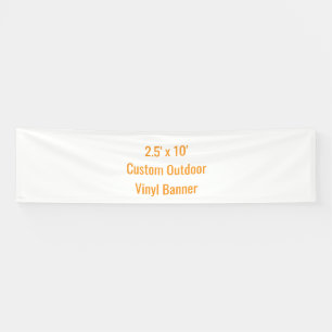 Add Your Own Design 2.5' x 10' Banner