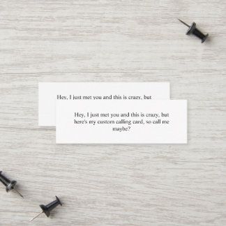 Add Your Own Design 3.0" x 1.0" Calling Card