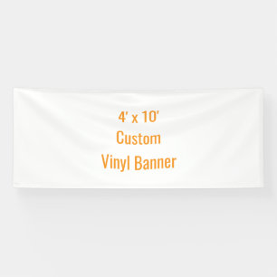 Add Your Own Design 4' x 10' Banner