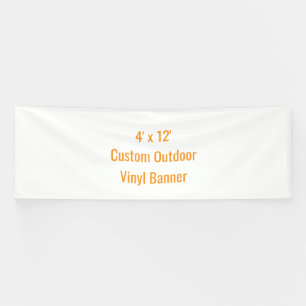 Add Your Own Design 4' x 12' Banner