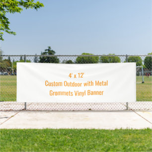 Add Your Own Design 4' x 12' Banner