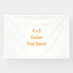 Add Your Own Design 4' x 6' Banner