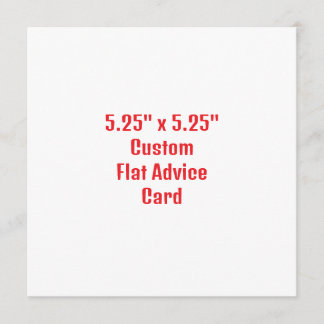 Add Your Own Design Flat Advice Card