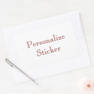 Add Your Own Design simple 4.5 x 2.7 inch (sh Sticker