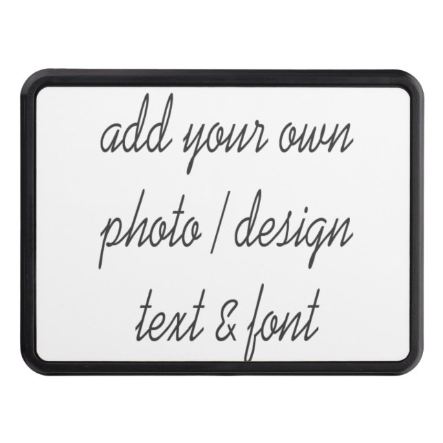 Add your own design trailer hitch cover (Front)