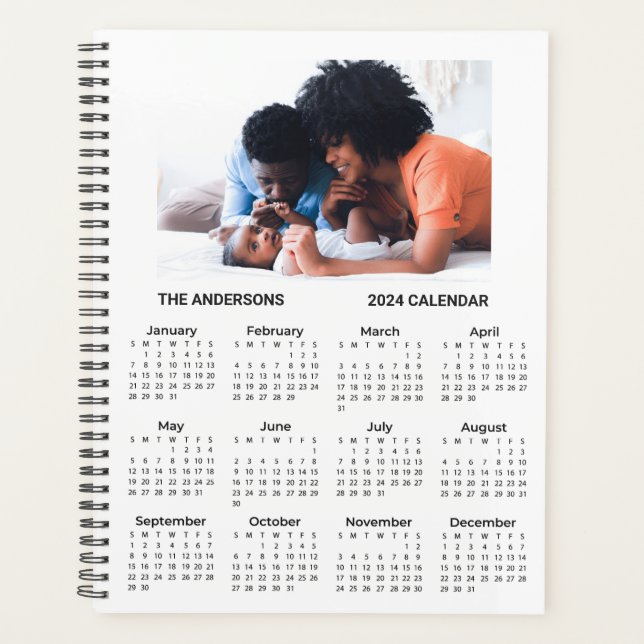 Add Your Own Family Photo 2024 Calendar | Planner (Front)