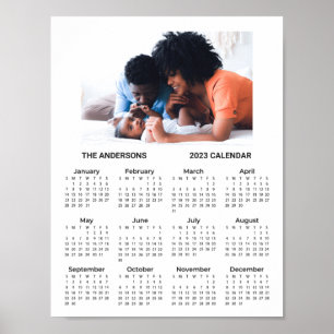 Add Your Own Family Photo 2024 Calendar Poster