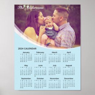 Add Your Own Family Photo 2024 Calendar Poster