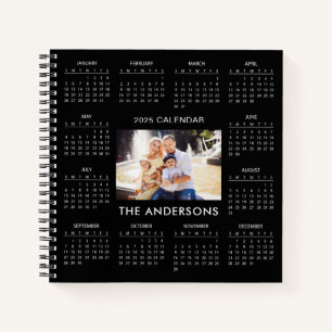 Add Your Own Family Photo 2025 Calendar Notebook
