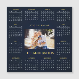 Add Your Own Family Photo 2026 Calendar   Magnet