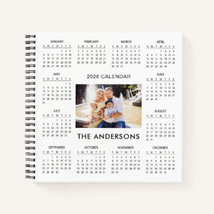 Add Your Own Family Photo 2026 Calendar    Notebook