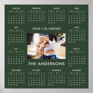 Add Your Own Family Photo 2026 Calendar    Poster