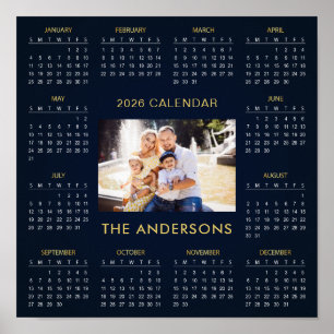 Add Your Own Family Photo 2026 Calendar    Poster