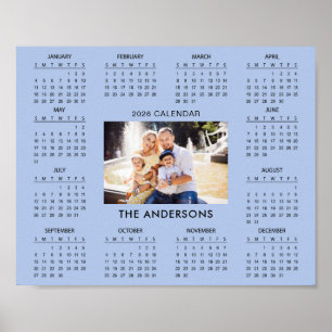 Add Your Own Family Photo 2026 Calendar    Poster