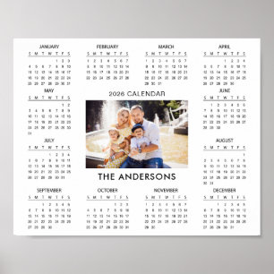 Add Your Own Family Photo 2026 Calendar    Poster