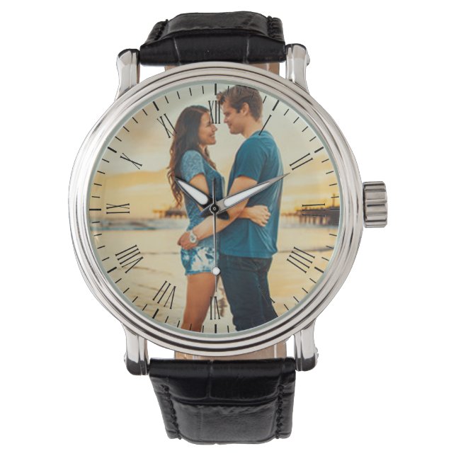 Add Your Own Family Photo or Any Picture Custom  Watch (Front)