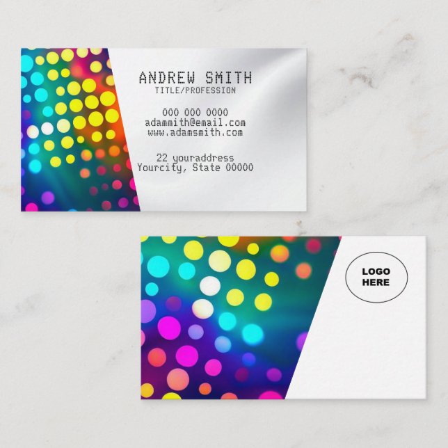 Add your own image braille Business Card (Front/Back)