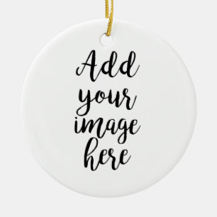 add your own Image customisable circle ornament