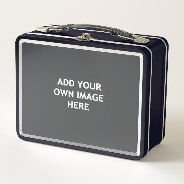 Add your own image metal lunch box (Front)