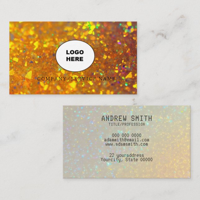 Add your own image opal Business Card (Front/Back)
