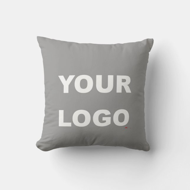 Add Your Own Image Photo Logo Throw Pillow (Front)