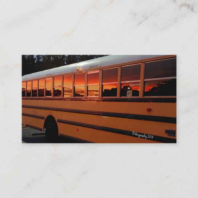 Add your own info Bus business card (Front)