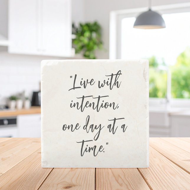 Add Your Own Inspirational Quote Stone Coaster (Creator Uploaded)