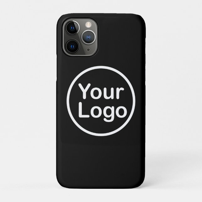 Add Your Own Logo | Black Background Case-Mate iPhone Case (Back)