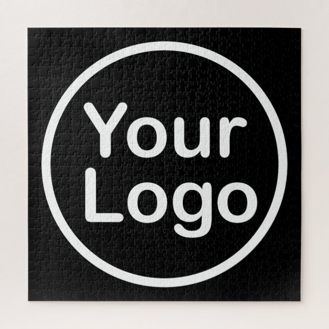 Add Your Own Logo | Black Background Jigsaw Puzzle (Vertical)