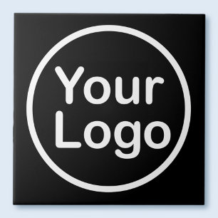 Add Your Own Logo   Black Background Tile