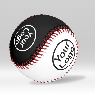 Add Your Own Logo Black & White Baseball