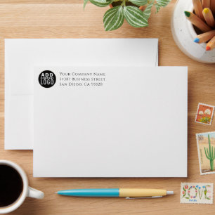 add your own logo business stationery envelope