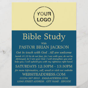 Add Your Own Logo, Christian Bible Class Advert Flyer
